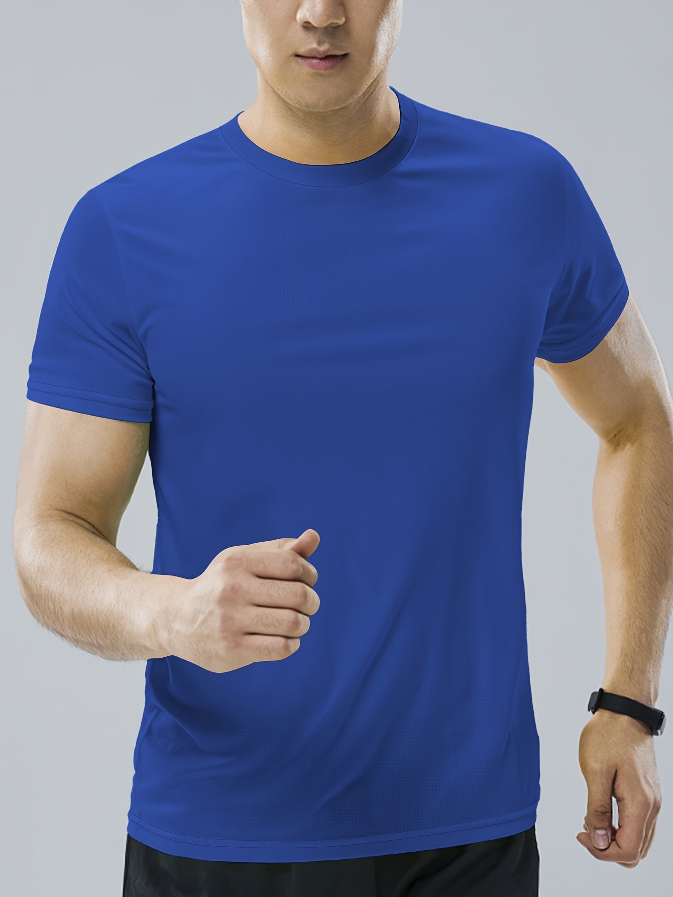 Men’s Active Quick Dry Crew Neck T Shirts | Athletic Running Gym Workout Short Sleeve Tee Tops