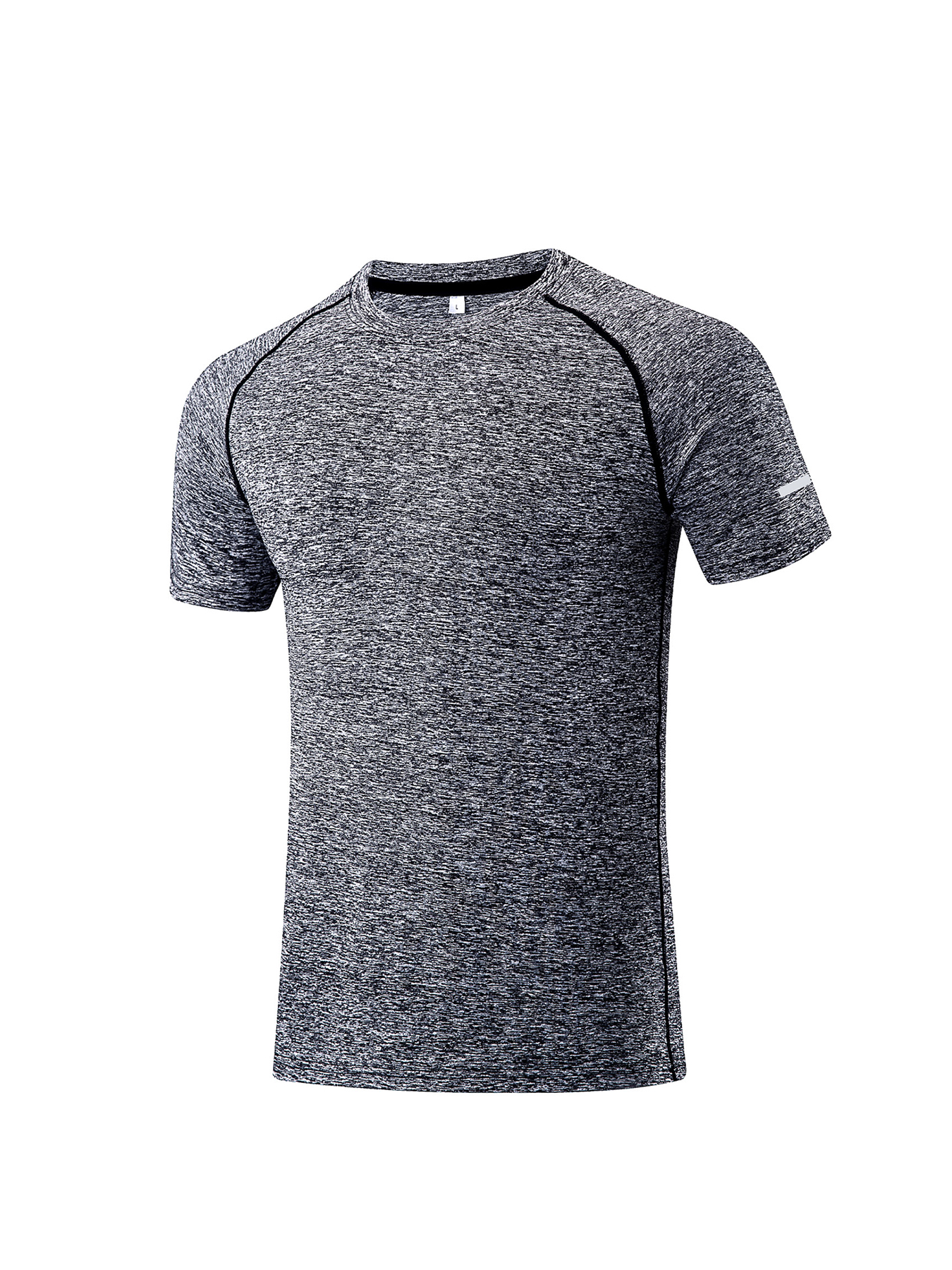 Men's Solid Color t-Shirt Loose Quick-Drying Breathable Round Neck Short Sleeve Suitable for Running Fitness Workout