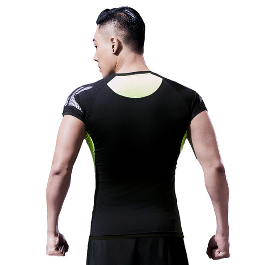 Men's Compression Shirts, Athletic Compression Tops Dry Workout T Shirt, Rash Guard Base Layer Undershirt