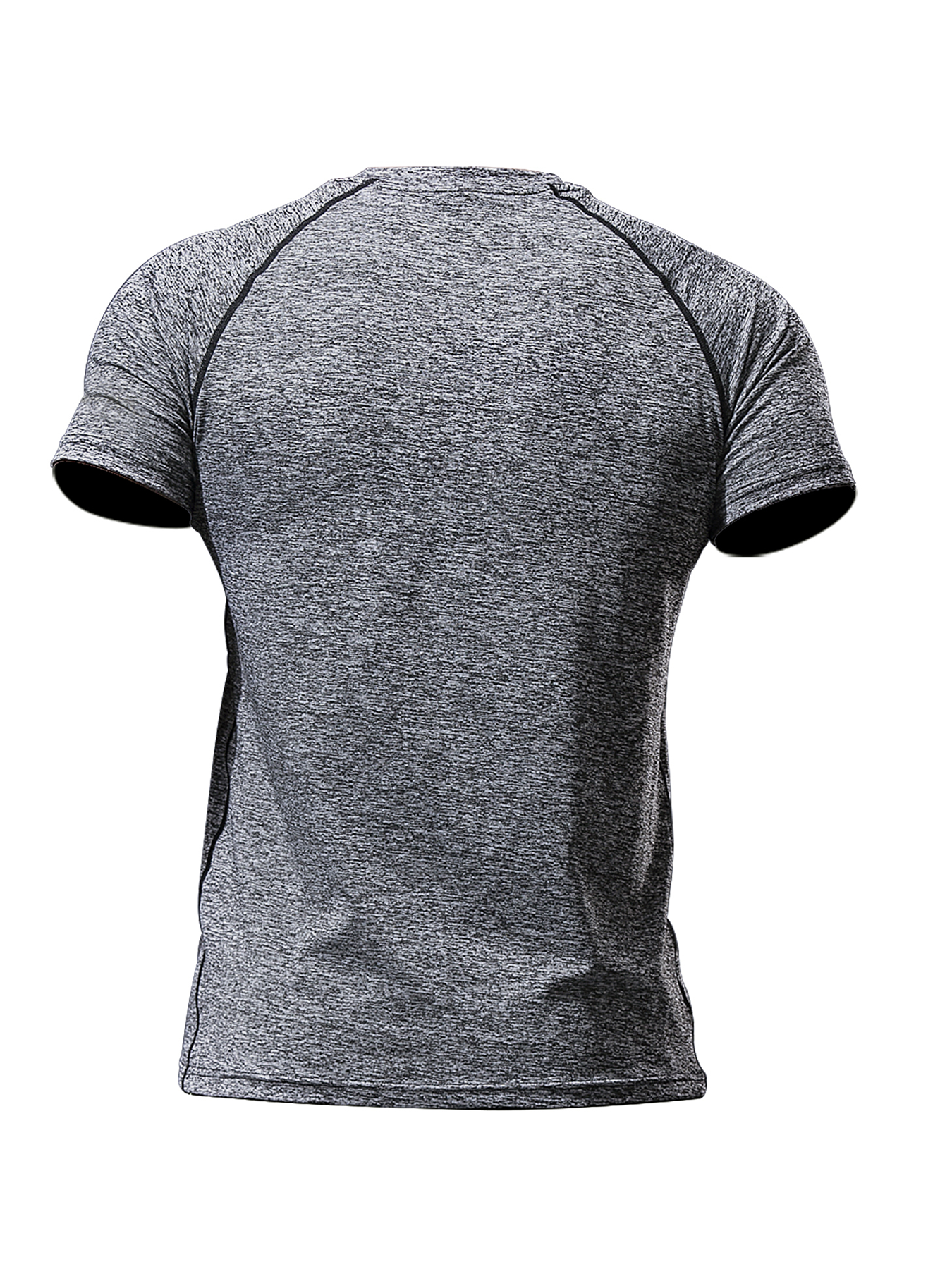 Men's Solid Color t-Shirt Loose Quick-Drying Breathable Round Neck Short Sleeve Suitable for Running Fitness Workout