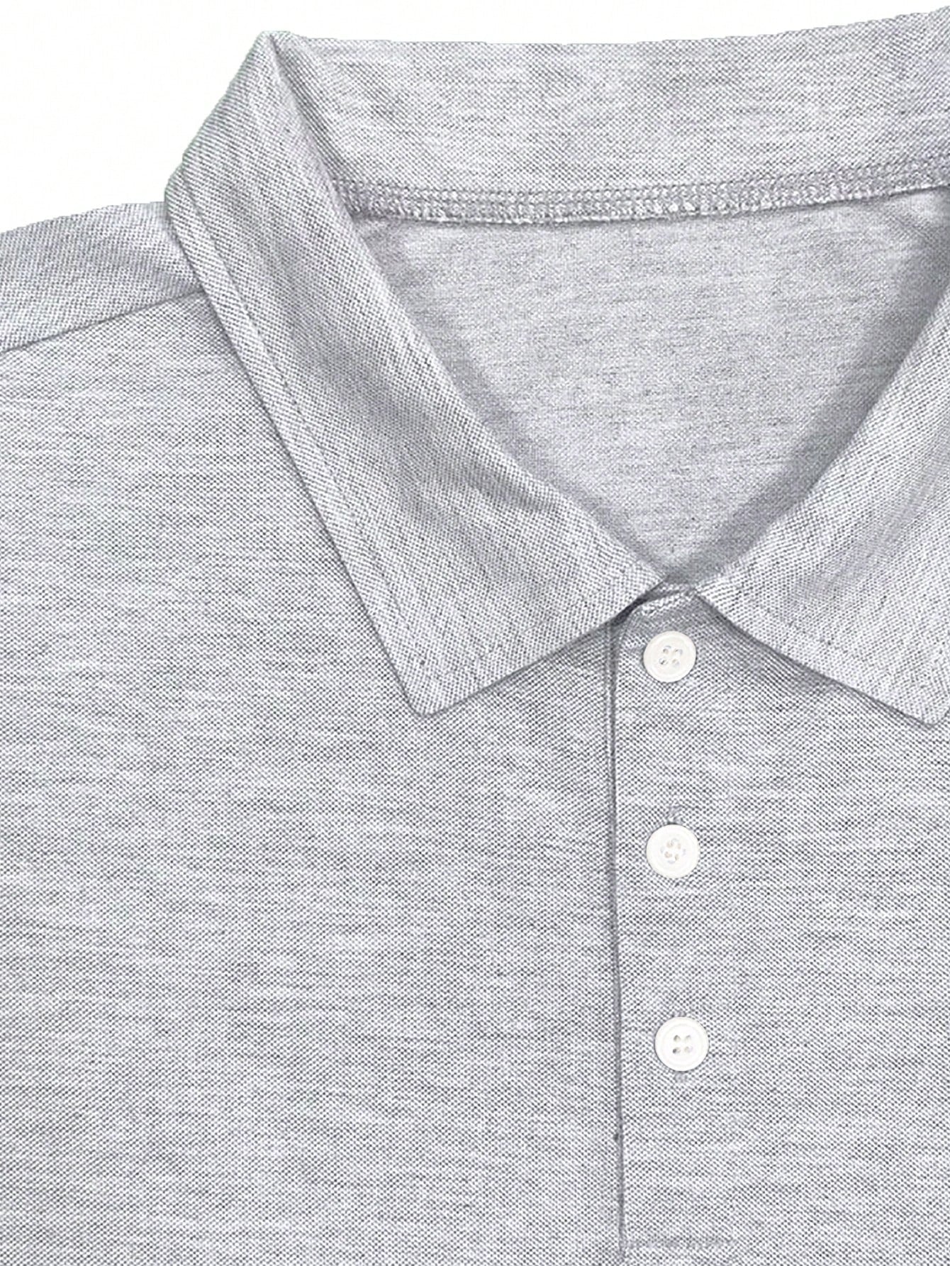 Plus Size Men's Fashion Polo Long-Sleeve Shirt, Breathable and Comfortable, Ideal for Multiple Occasions