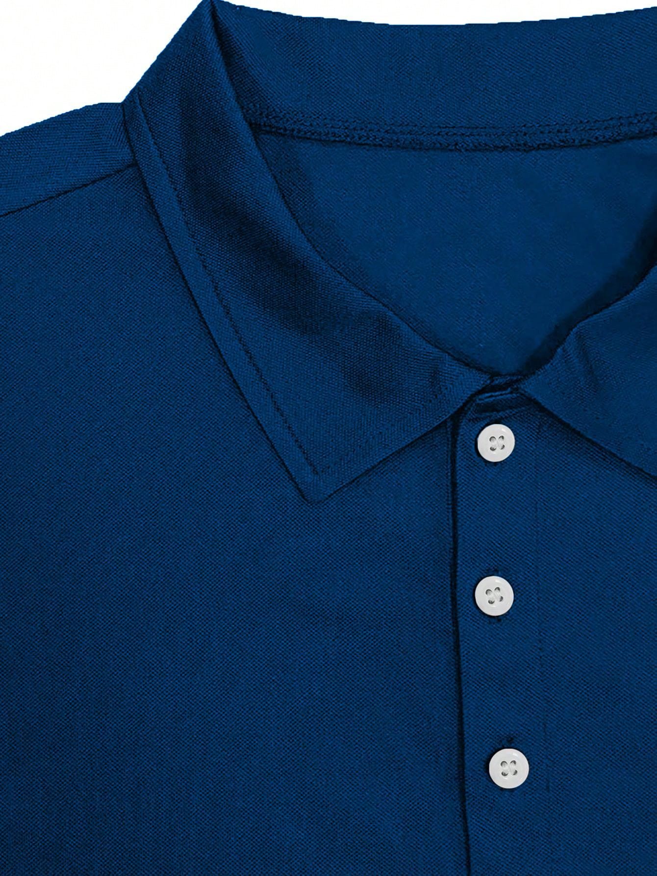 Plus Size Men's Fashion Polo Long-Sleeve Shirt, Breathable and Comfortable, Ideal for Multiple Occasions