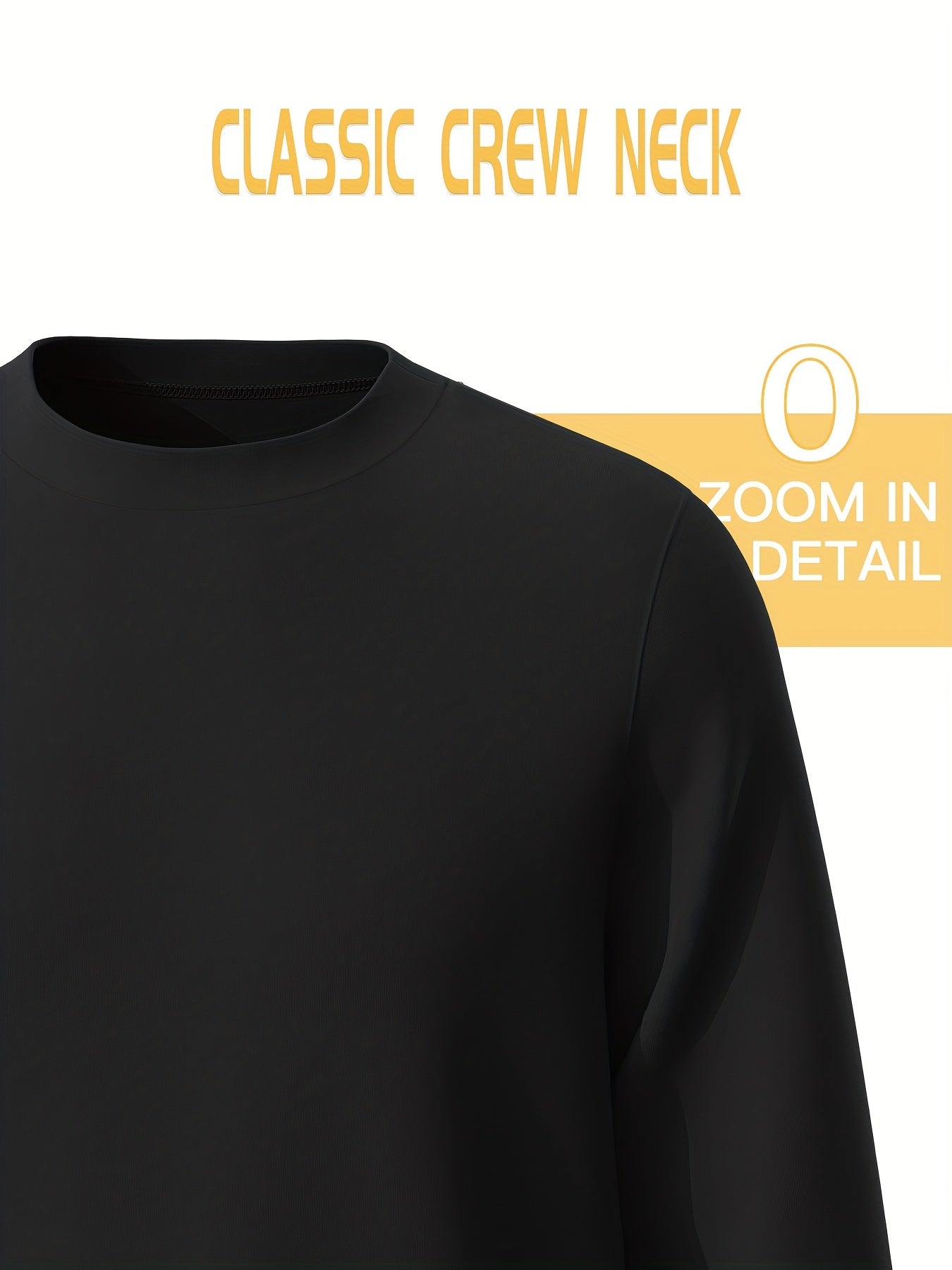 Men's Sweatshirts, Moisture Wicking & Breathable, Crewneck Sweatshirt