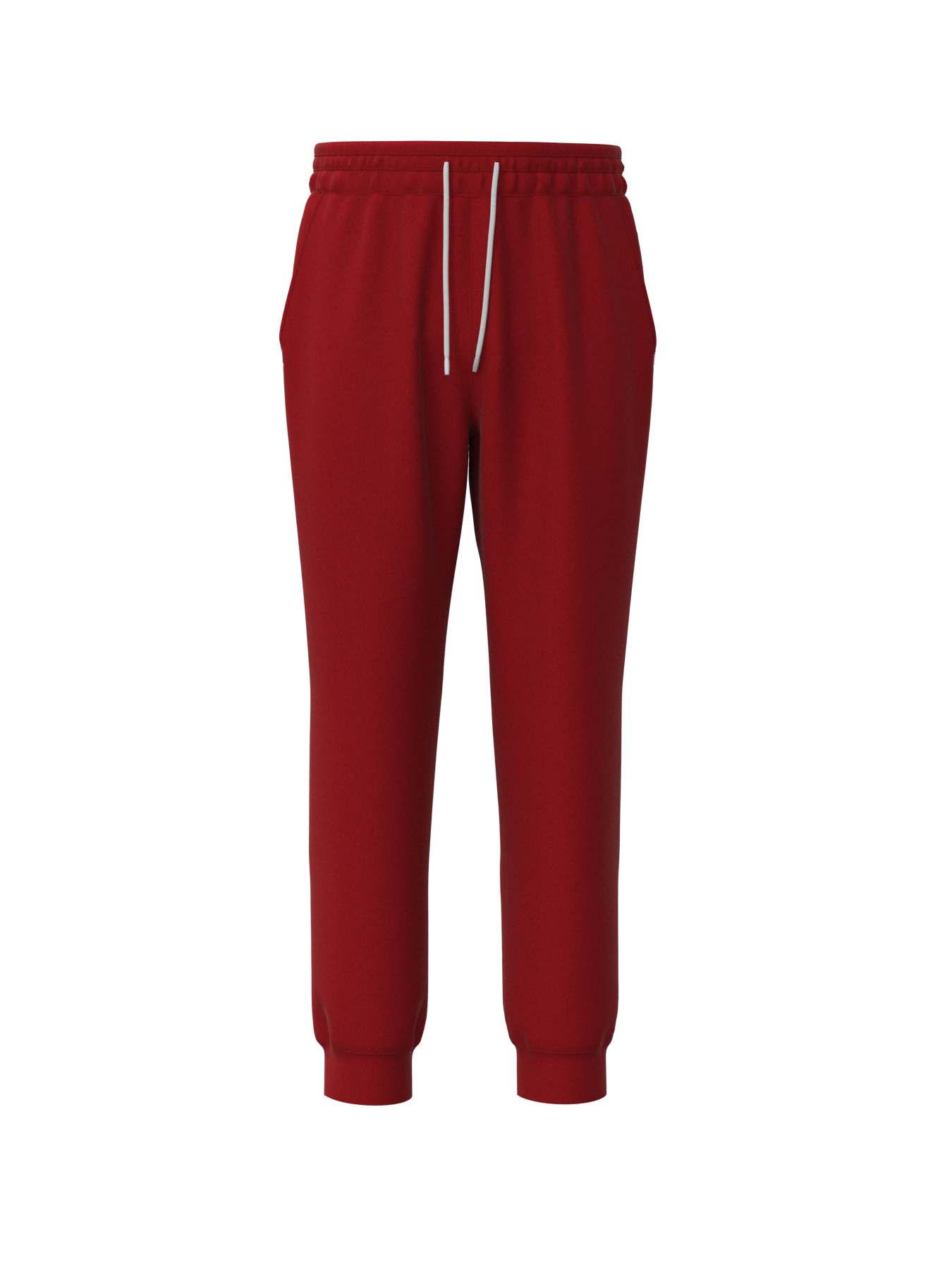 Men's Winter Trendy Elastic Waist Sherpa Fleece Lining Sweatpants Solid Color Jogger Yoga Pants with Drawstring