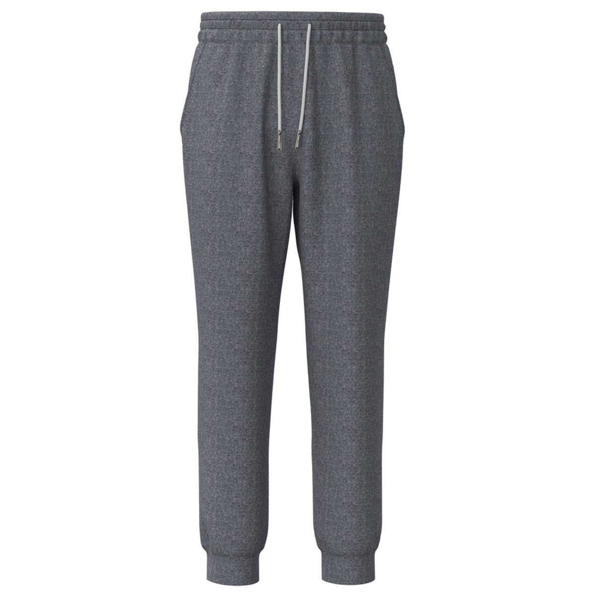Men's Winter Trendy Elastic Waist Sherpa Fleece Lining Sweatpants Solid Color Jogger Yoga Pants with Drawstring
