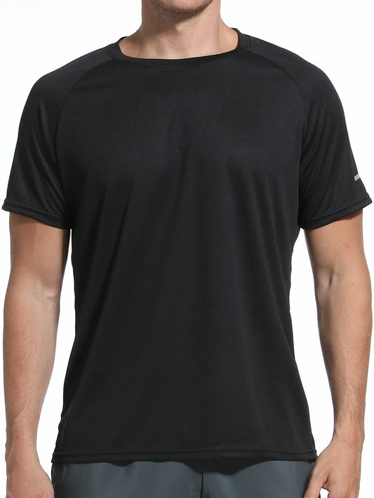 Men’s Active Quick Dry Crew Neck T Shirts | Athletic Running Gym Workout Short Sleeve Tee Tops Bulk