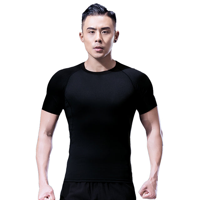 Men's Short-Sleeved Quick-Drying Sports Tight Fitness Basketball Training Short-Sleeved Fishing Running T-Shirt