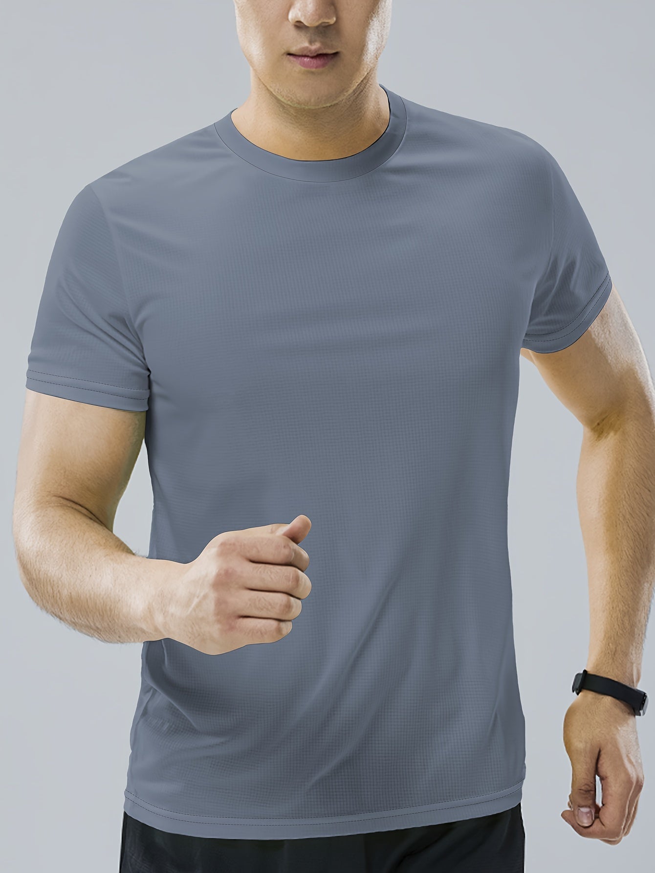 Men’s Active Quick Dry Crew Neck T Shirts | Athletic Running Gym Workout Short Sleeve Tee Tops