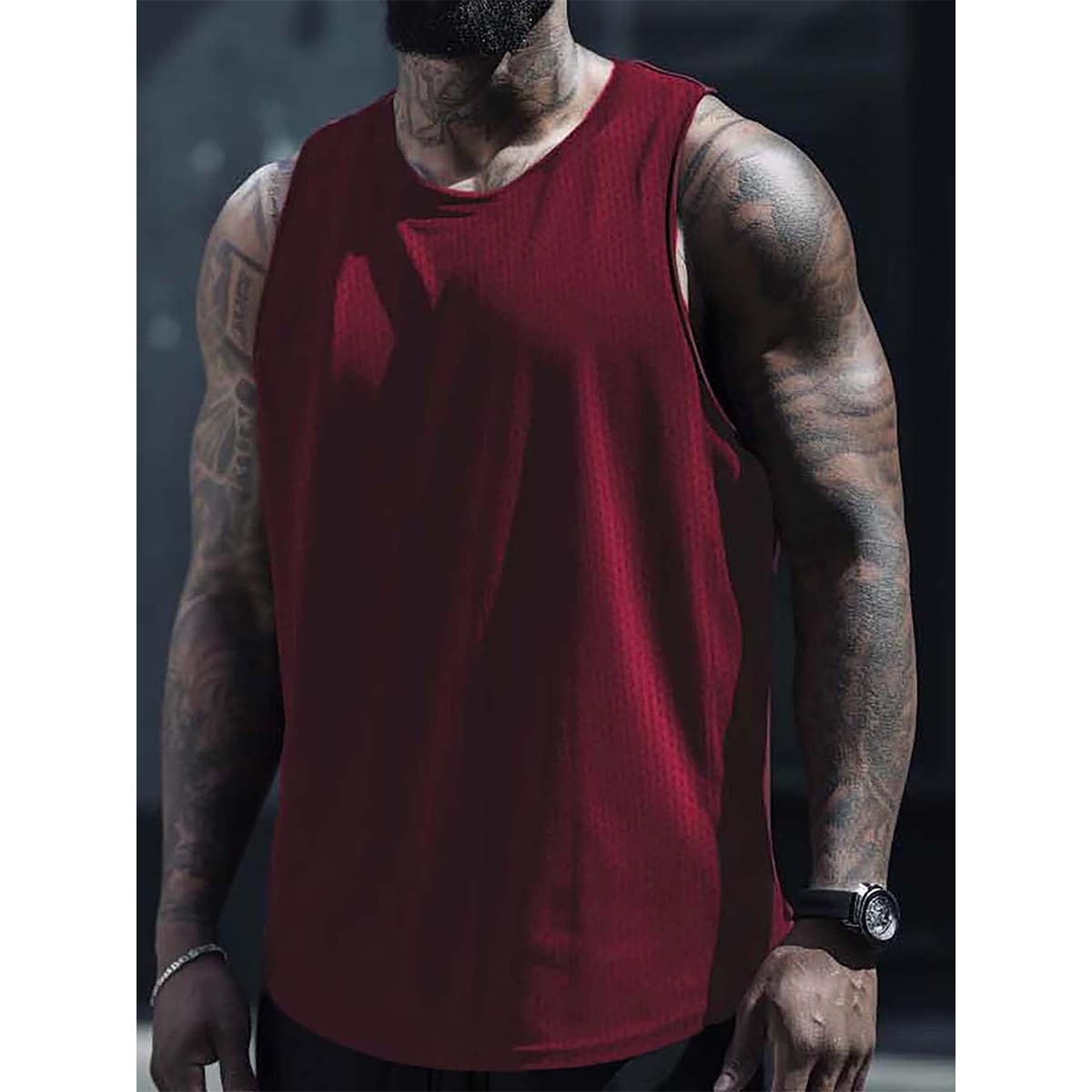 Men's Bodybuilding Tank Top Gym Fitness Workout Training Running T-Shirt Sports Quick Dry Top