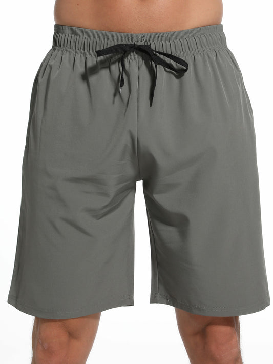 Men's Running Shorts Fitness Shorts with Pockets Quick Drying Workout Shorts