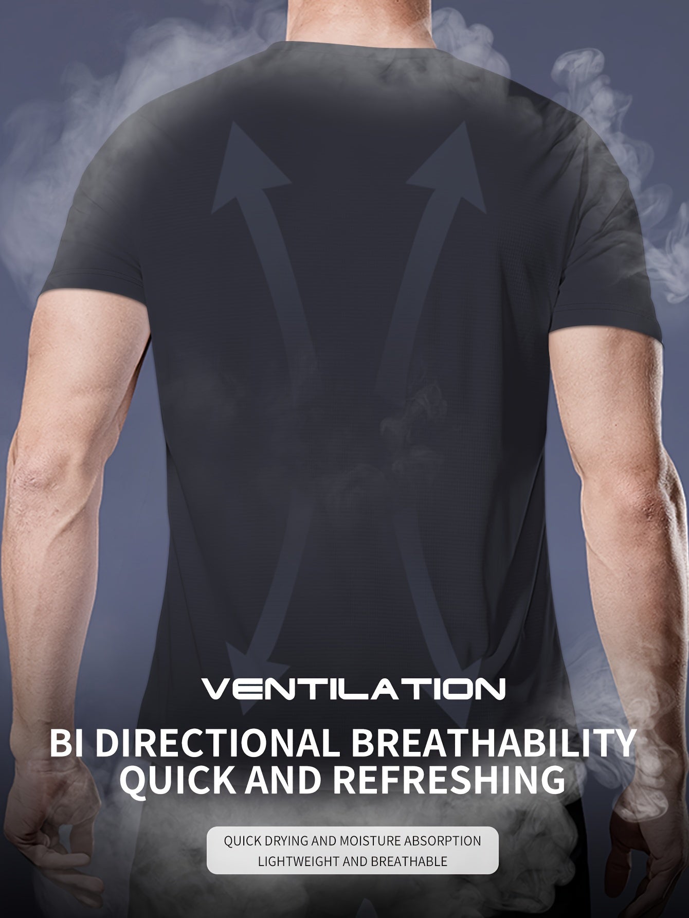 Men’s Active Quick Dry Crew Neck T Shirts | Athletic Running Gym Workout Short Sleeve Tee Tops