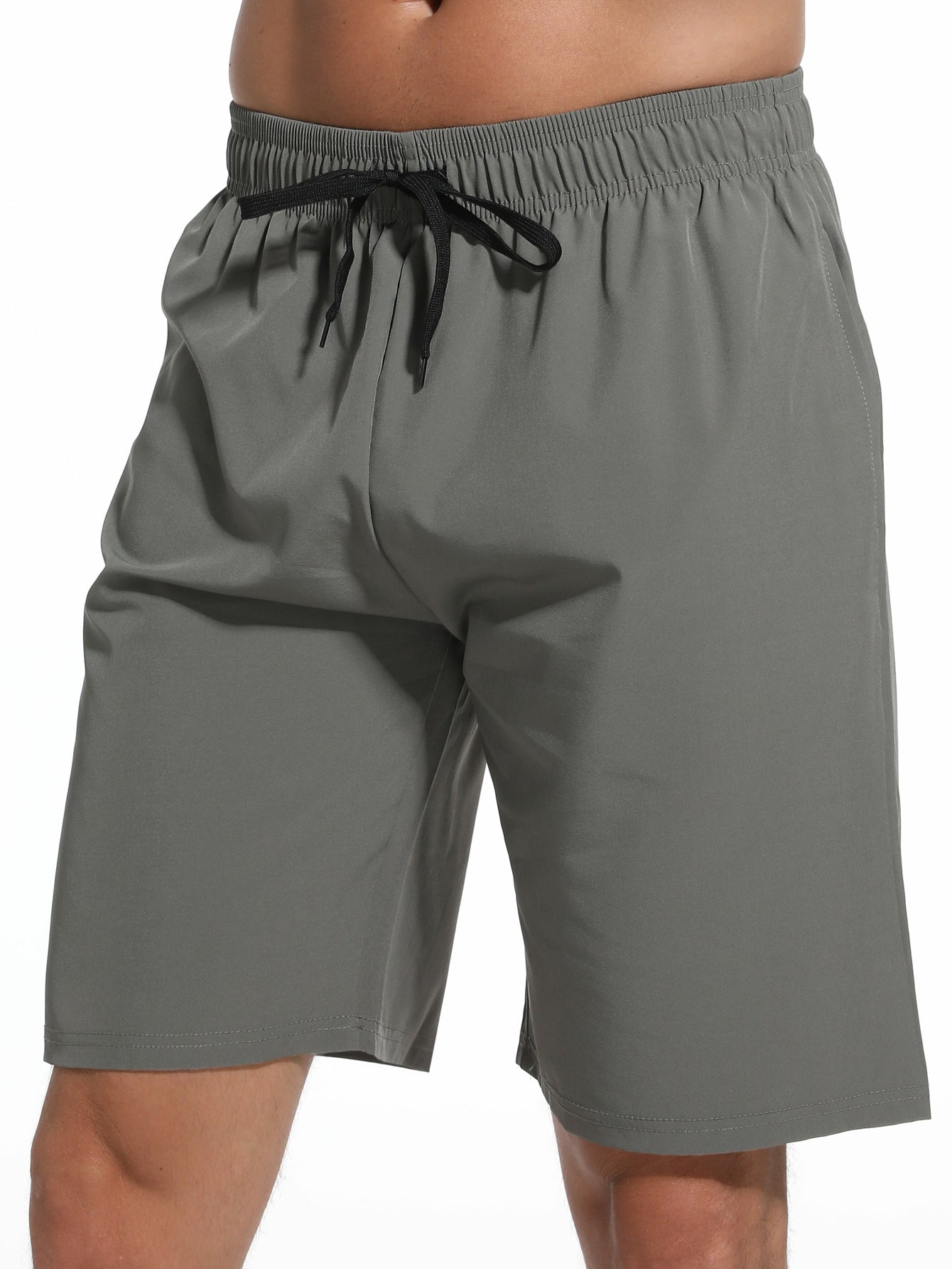 Men's Running Shorts Fitness Shorts with Pockets Quick Drying Workout Shorts