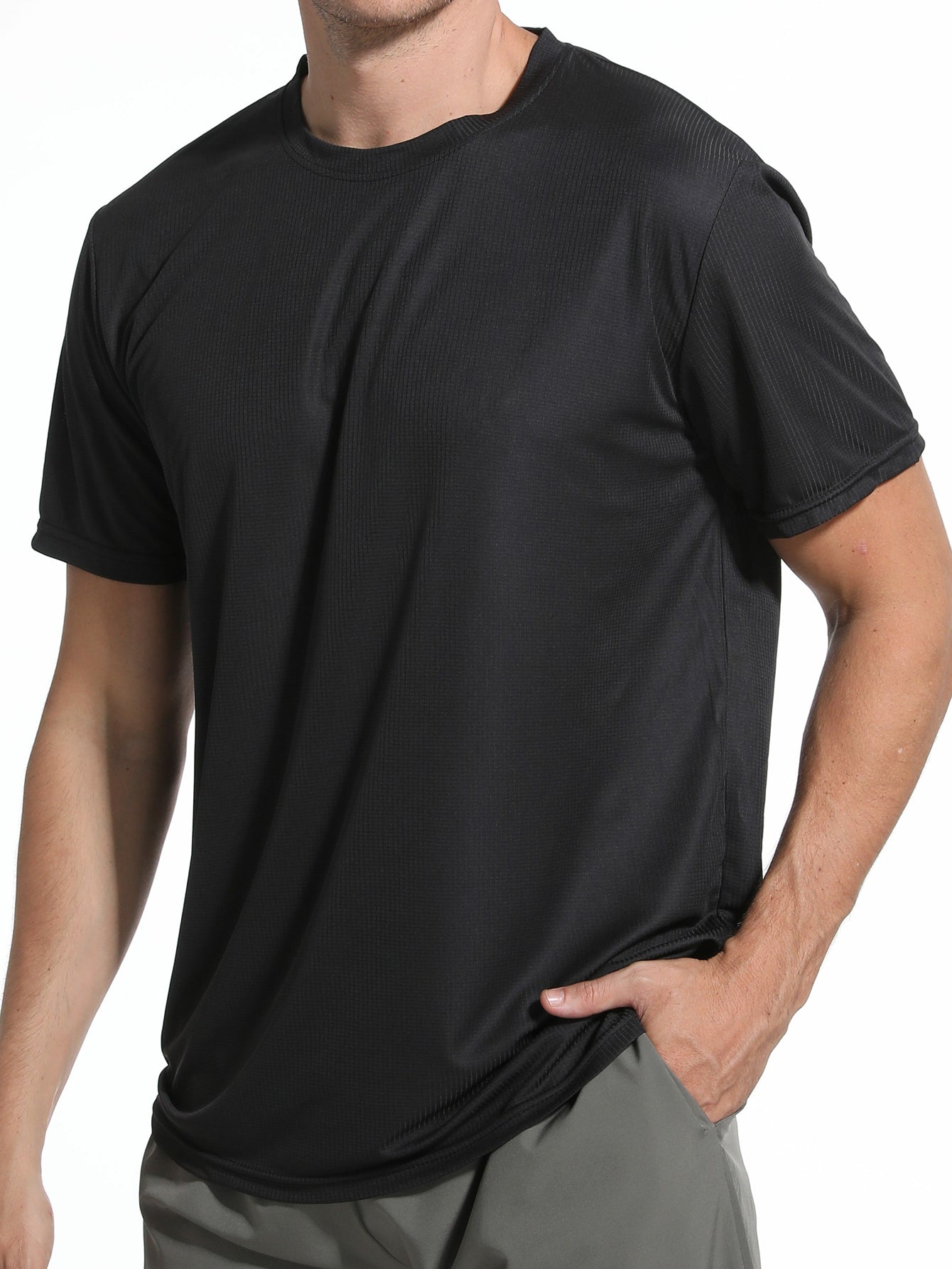 Men's Quick - Dry & Breathable Crew Neck Short - Sleeve for Sports & Daily