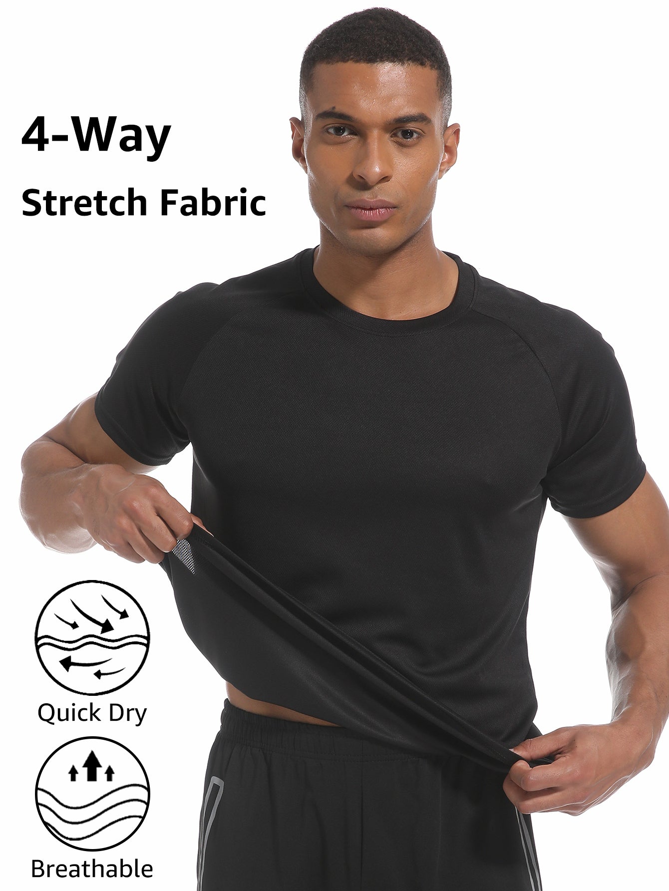 Men's Quick-Dry Mesh Sport T-Shirt - Breathable, Comfortable, Essential for Fashionable Sports