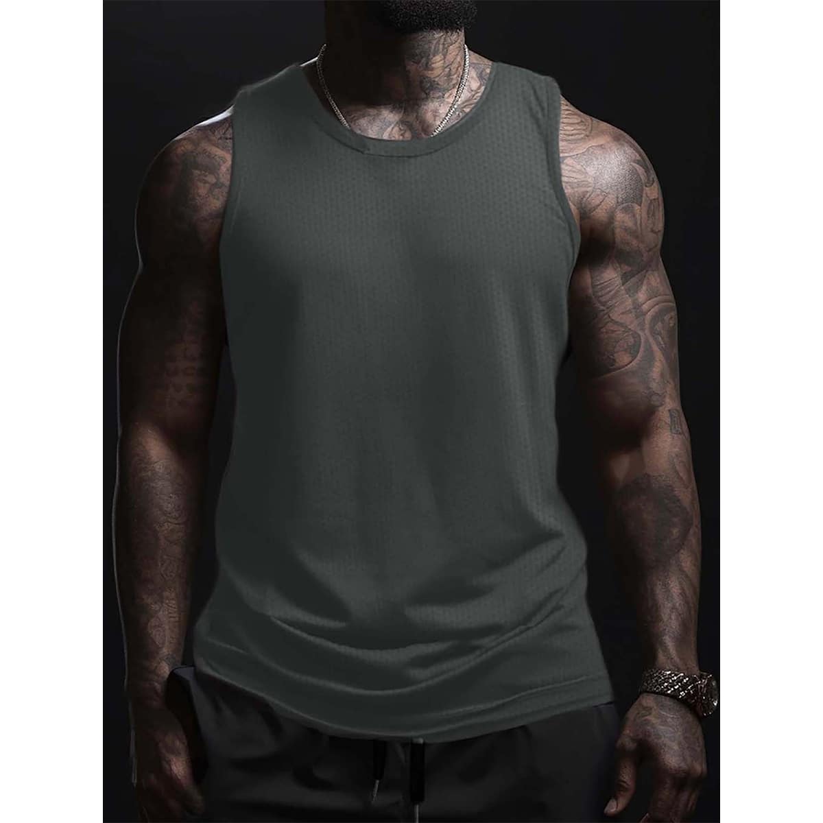 Men's Bodybuilding Tank Top Gym Fitness Workout Training Running T-Shirt Sports Quick Dry Top
