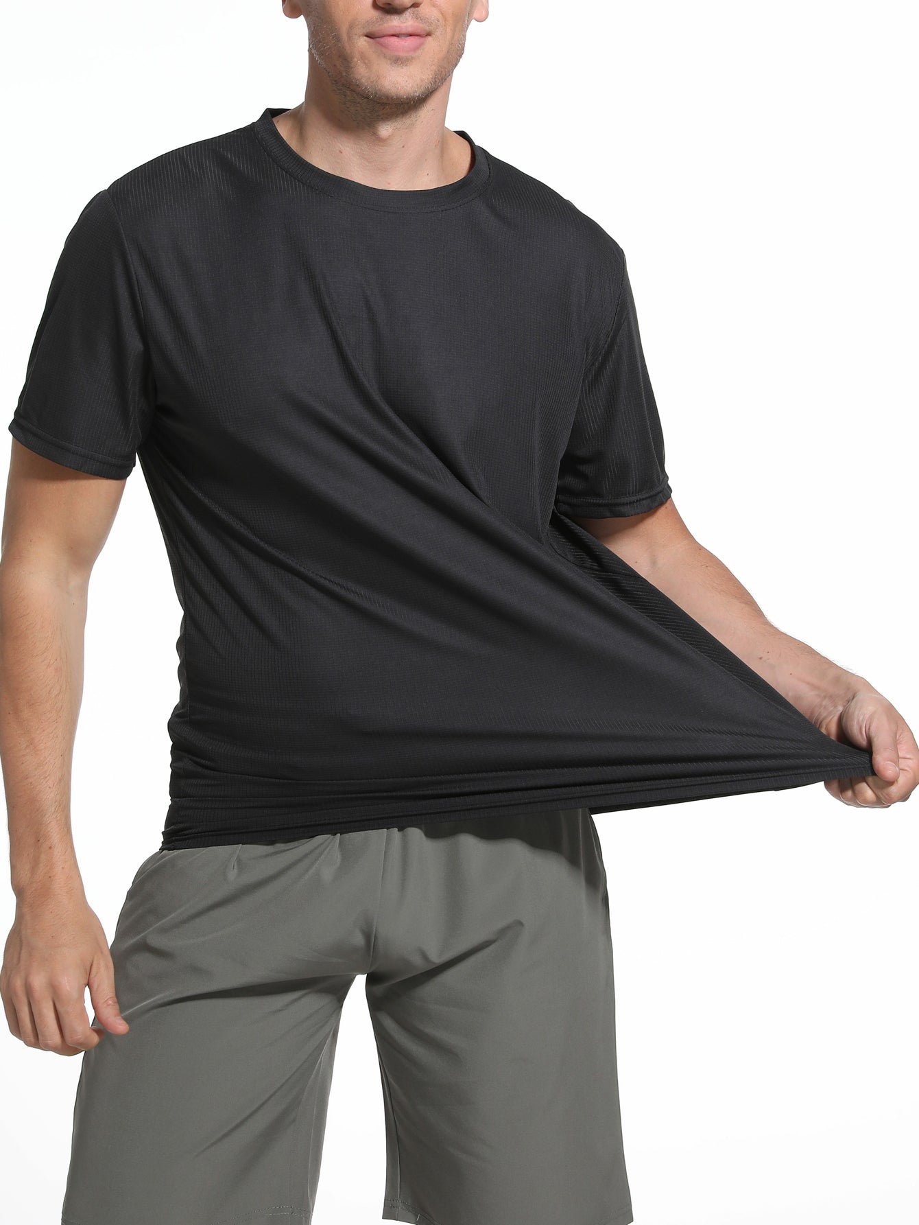 Men's Quick - Dry & Breathable Crew Neck Short - Sleeve for Sports & Daily