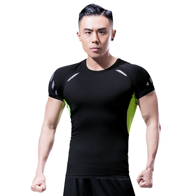 Men's Compression Shirts, Athletic Compression Tops Dry Workout T Shirt, Rash Guard Base Layer Undershirt