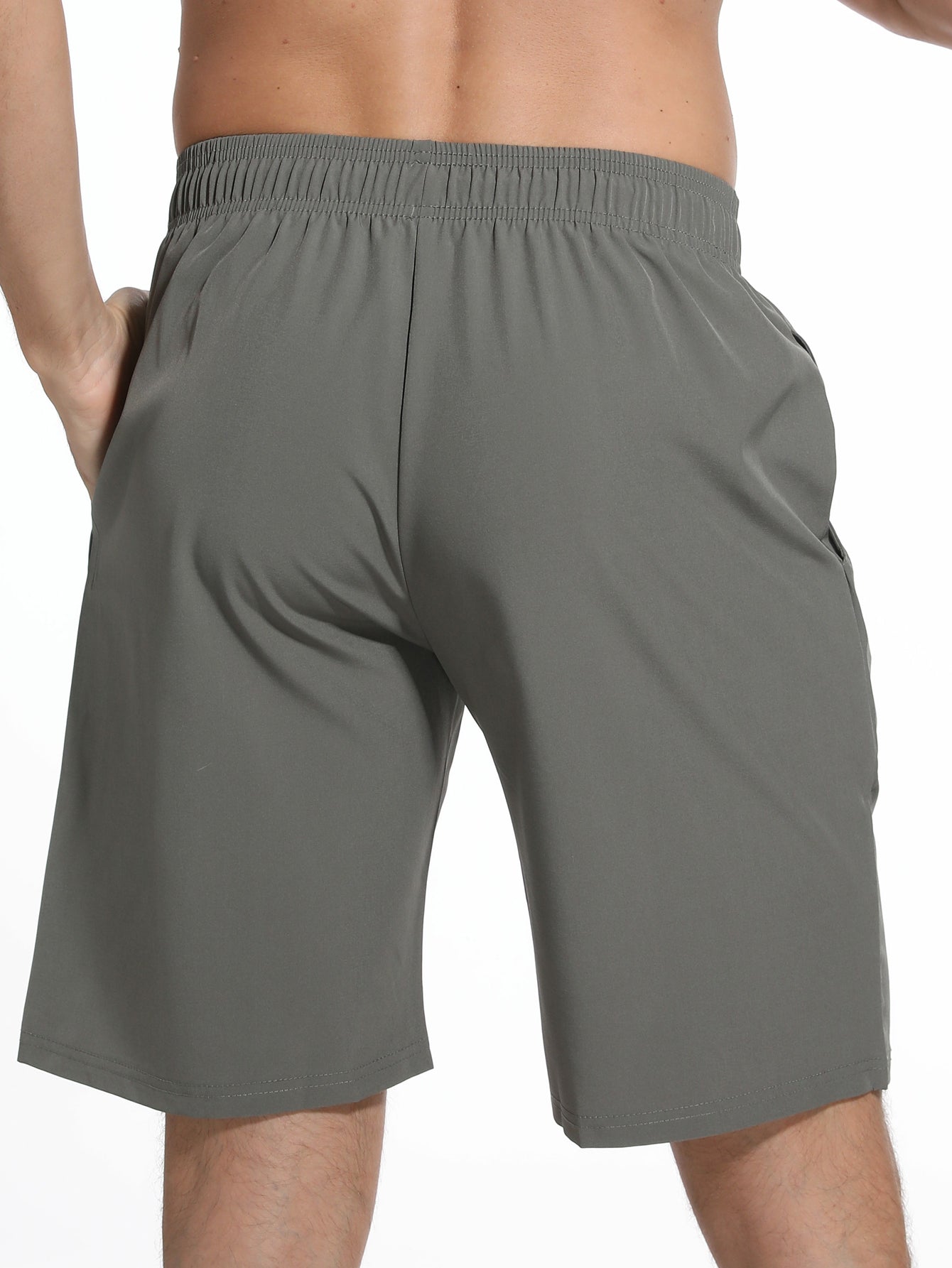 Men's Running Shorts Fitness Shorts with Pockets Quick Drying Workout Shorts