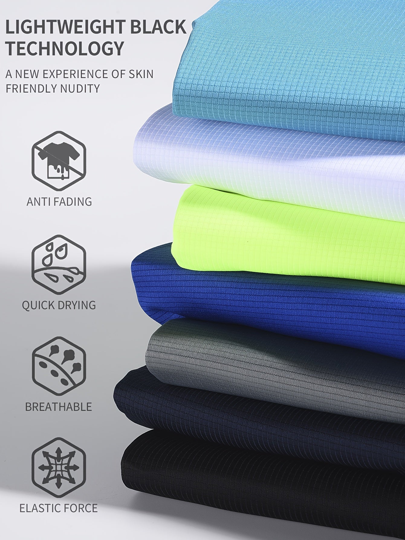 Men’s Active Quick Dry Crew Neck T Shirts | Athletic Running Gym Workout Short Sleeve Tee Tops